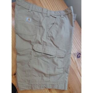Carhartt Men's 42 Tan Force Relaxed Fit Ripstop Cargo Work Short BS3543-M